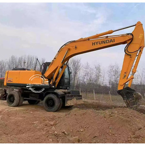 Excavadora de ruedas usada de 21 toneladas barata, máquina de ruedas de Hyundai 210 DE Hyundai en venta, rueda de excavadoras usadas - Product Image 1