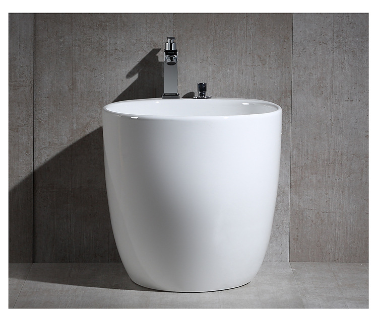Bathroom factory personalized egg oval faucet ceramic mop sink mop sink