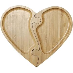 Plato de postre de madera con forma de corazón, plato para semillas de melón, vajilla creativa con forma de mariposa para aperitivos, plato de frutas de madera - Product Image 5