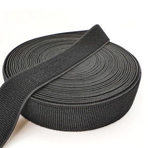 DANSKY Nylon Schwarzes Ungebürstetes Elastisches Klettverschlussband Ungebürsteter Nylon-Verschluss Ungebürstete Elastische Schlaufe - Product Image 2