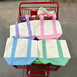 Factory Hotized Shoulder <b>Canvas</b> <b>Bag</b> <b>Large</b> Shopping <b>Canvas</b> Tote <b>Bag</b> with Logo - Product Image 1