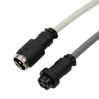 Câble EPOMAKER MIX Pro enroulé USB C câble à double manchon clavier mécanique clavier mécanique câble Midi pour clavier
