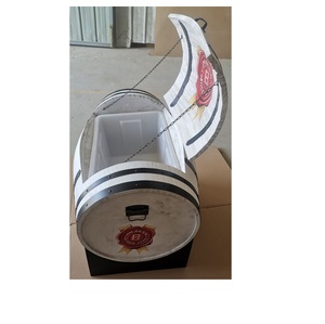 Lão hóa lớn Whisky <span class=keywords><strong>Ice</strong></span> tắm thùng với lót tùy chỉnh hiển thị lớn bằng gỗ Băng Thùng gỗ lớn Xô đá - Product Image 4