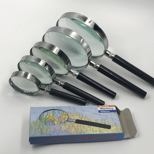 Vật liệu nhựa 50mm Kính lúp cầm tay bán kim loại với Ống kính thủy tinh quang học Acryl để đọc và sửa chữa - Product Image 4