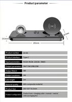 Vente directe d'usine, nouveau chargeur sans fil rapide, cadeau portable, support de charge de téléphone portable 3 en 1, chargeur sans fil