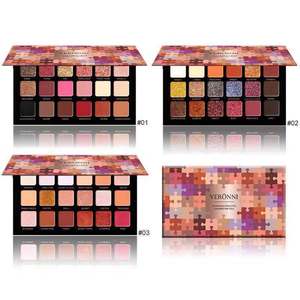 VERONNI Palette Ombretti 18 Colori Oro Rosa Finitura Opaca Impermeabile Edizione Desert Mashed Potato Mermaid Queen Golden Makeup - Product Image 5