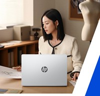 HP OmniBook 3 14-Inch Baru, PC AI Generasi Terbaru, Intel Core I5-210H, RAM 16GB, SSD 512GB, Layar IPS, Bahasa Inggris/Cina, Warna Perak Es