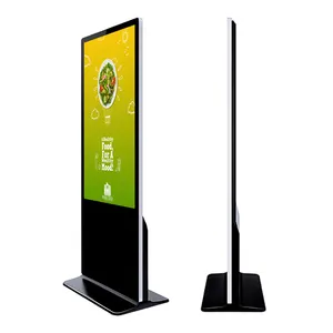 उच्च संकल्प 1080P मंजिल स्टैंड एलसीडी विज्ञापन प्रदर्शन 55 इंच डिजिटल साइनेज स्क्रीन