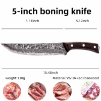 Couteau de Cuisine VG-10 en Acier Damas Qualité Supérieure Manche en Bois Japonais Étui en Cuir Tranchant Professionnel