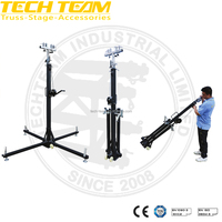 Soporte de manivela de torre de elevación de altavoz de matriz de línea de peso de 100kg de altura de 5m, soporte de elevación de truss de iluminación de servicio pesado, 1 unidad