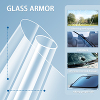 Film de protection pour vitres de voiture en PET de 4 mil d'épaisseur, dureté 6H, résistant aux rayures, anti-éclats, anti-gravier, pour vitres d'origine
