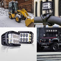 Lampe de travail LED pour voiture, phare de conduite 14 pouces 36W 12 LED pour voiture tout-terrain, camion, tracteur, bateau, remorque, SUV, VTT DC 10-30V 12V Dahua