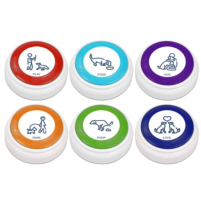 Customizable Recordable Pet Training Buttons 29 Years OEM/ODM Factory Supply Dog Cat Communication Tools Battery Made Plastic