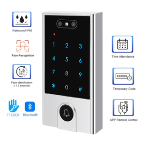 Tarjeta biométrica impermeable de reconocimiento facial, máquina de <span class=keywords><strong>Control</strong></span> de acceso independiente, teclado de <span class=keywords><strong>Control</strong></span> de acceso de puerta, Aplicación Móvil Inteligente Tuya - Product Image 6