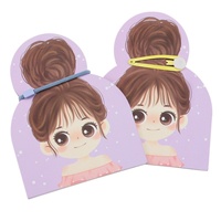 Étiquettes d'emballage pour accessoires de cheveux en gros, mignonnes pour filles et enfants, impression numérique DIY, sacs OPP 10,6x14cm, cartes personnalisées avec marque