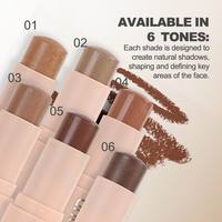 Stick de contour waterproof hautement pigmenté, bronzer visage, stick de contour multi-usages, crème lisse et crémeuse, stick de contour pour la peau