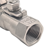 Vanne à boisseau sphérique monobloc en acier inoxydable SS316, filetage BSP, résistante à la corrosion, pour contrôle de fluides industriels, à port réduit, commande manuelle, base OEM, produit phare