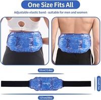 Ceinture de chaleur de packs de glace de perle de gel réutilisable micro-ondable pour le soulagement de la douleur lombaire