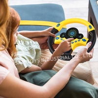 Samtoy jouet éducatif en plastique à piles pour bébé enfants jouet de conduite musicale électronique jouet de volant de voiture pour siège d'auto pour enfant