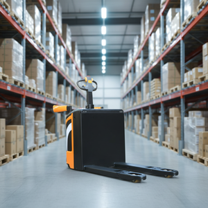 Elektrische pallettruck 2 ton CBD20III, staande bediening, palletwagen met elektromagnetische rem voor magazijn - Product Image 1