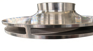 Индивидуальная закрытая крыльчатка из нержавеющей стали 304 с турбинными лопастями и 4 лопастями, обработанная пескоструйным методом - Product Image 6