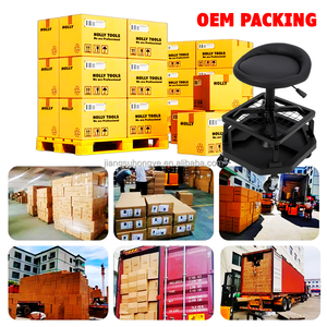 汽车修理汽车升降车库车间滚动椅360度机械凳高度可调工程师货架工具储物座 - Product Image 4