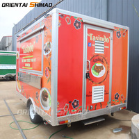 Camion de restauration rapide pour glaces et snacks, entièrement équipé, en acier inoxydable, avec friteuse