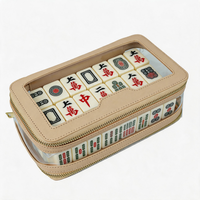Sac de rangement portable de luxe en acrylique transparent pour Mahjong américain Avisocean, écologique, durable, emballage personnalisé, gravure personnalisée