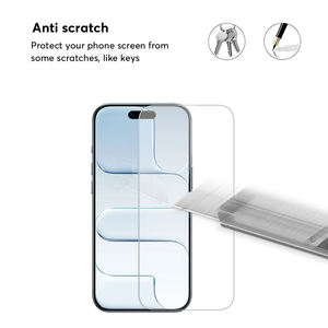 ฟิล์มกันรอยกระจกนิรภัยแบบใสพิมพ์ลายไหม 2.5D พรีเมียม สำหรับ iPhone 16 17 Air Pro Max บางเฉียบ ผลิตตามสั่งจากโรงงาน - Product Image 3