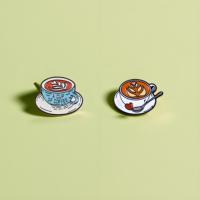 Haute qualité chat de glace Animal café émail broches fleurs mignonnes émail doux impression UV breloques Badges broches pins pins