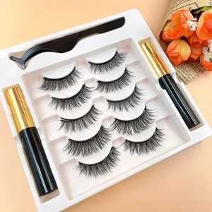 Ensemble de <span class=keywords><strong>cils</strong></span> <span class=keywords><strong>magnétiques</strong></span> faits à la main le plus populaire marque privée <span class=keywords><strong>faux</strong></span> eye-liner avec aimants <span class=keywords><strong>cils</strong></span> réutilisables - Product Image 4
