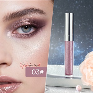 Hot Selling Personality High Pigment Private Label Liquid Eyeshadow 5-Color Ultra-Shiny <strong>Silver</strong> Tube Eyeshadow Liquid <strong>Eye</strong> <strong>Makeup</strong> - Product Image 1