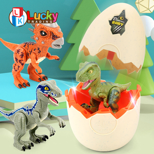 Khủng long Nở trứng Jurassic với thực tế khủng long hành động con số khủng long với âm thanh đèn Led điều khiển cảm ứng Kid Triceratops - Product Image 3