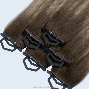 New Arrival <b>Micro</b> <b>Bead</b> Butterfly Weft Human <b>Hair</b> <b>Extension</b> Remy 100 Double Drawn European <b>Hair</b> Invisible Butterfly Genius Wefts - Product Image 1