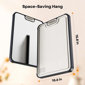 Planche à découper rectangulaire jetable double face en titane, épaisseur 0,7 cm - Product Image 3