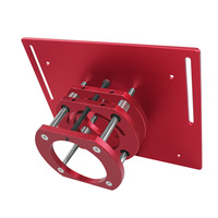 Plaque d'inversion réglable rouge et bleue pour défonceuse électrique, table de fraisage pour menuiserie, pour rainurage, chanfreinage et découpe de tenons