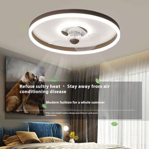 Plafonnier LED moderne à 5 pales avec corps en fer Ventilateur quotidien transfrontalier pour chambre à coucher et étude directe en usine à 220V/110V - Product Image 3