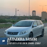 Visera para Ventana de Coche PMMA, Color Humo Oscuro, Protección Solar y contra la Lluvia, para Toyota Fielder 2000-2007, Deflector de Ventana con Protección contra la Lluvia