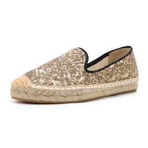 <span class=keywords><strong>Espadrilles</strong></span> plates Offre Spéciale confortables pour femmes respirantes de nombreuses perles avec fond épais chaussures brillantes faciles à porter - Product Image 5