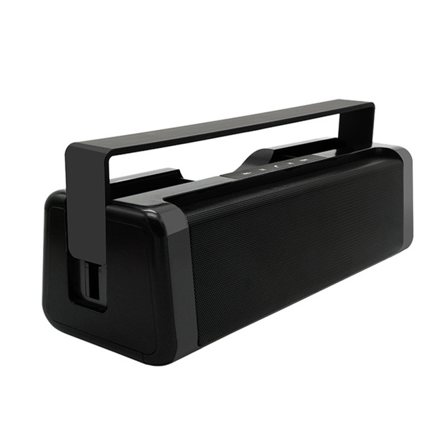 HSPDIA new square speaker Radio FM Digital display screen portable handle belt sound box boombox caixa som portatil
