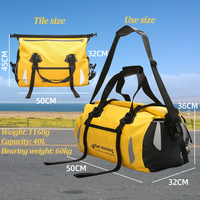 40L Outdoor Sports Camping Storage Travel Duffel Bag New Stylish Roll Top PVC Dry Bags Waterproof Backpack for Outdoor Travel