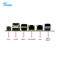 Gemini Lake J4125 6 USB Dual LAN Nuc Mini Pc Computadora Placa base Tres pantallas