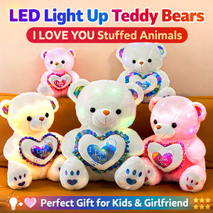 ตุ๊กตา<span class=keywords><strong>หมี</strong></span>น่ารักมีไฟ LED พร้อมหัวใจ I Love You ของขวัญสำหรับเด็กผู้หญิงและแฟนสาว - Product Image 1