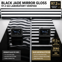 Film de protection automobile en vinyle TPU noir brillant jade métallisé, auto-réparateur aliphatique, pour enveloppement de véhicule