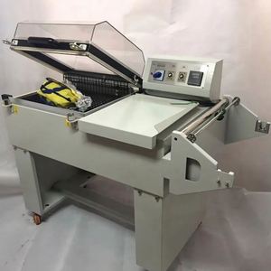 Machine d'emballage rétractable semi-automatique électrique robuste 2-en-1 FM-5540 pour films <span class=keywords><strong>POF</strong></span>/PVC, scelleuse de canettes et bouteilles en gros - Product Image 4