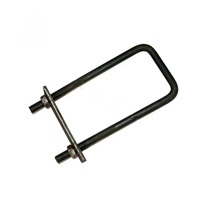 Support photovoltaïque en acier zingué, boulons en U, poutre cantilever, pince de fixation pour câble, tube de qualité 4, marque YQ, modèle 10x10 plat