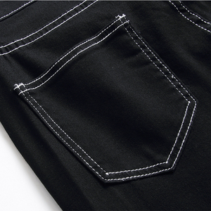 <span class=keywords><strong>Pantalon</strong></span> skinny femme sexy à paillettes, <span class=keywords><strong>pantalon</strong></span> jean <span class=keywords><strong>noir</strong></span> taille haute personnalisé - Product Image 6