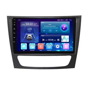 Aijia pemutar Stereo Multimedia Radio mobil, 9 inci Android Radio untuk Mercedes Benz E Class W211 MP5 WIFI navigasi GPS layar sentuh IPS