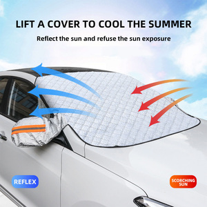 Housse de pare-brise de voiture universelle pour l'hiver, la neige, la poussière, le gel, pliable et portable - Product Image 4