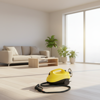 Équipement de nettoyage électrique compact 2000W, chauffe rapide en 10 minutes, réservoir de 1,5L avec verrouillage de sécurité, machine de nettoyage à vapeur pour voiture